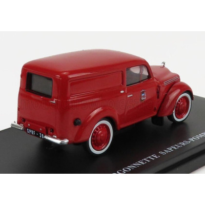 EDICOLA RENAULT JAVAQUATRE VAN SAPEURS POMPIERS 1953 - RED 1/43