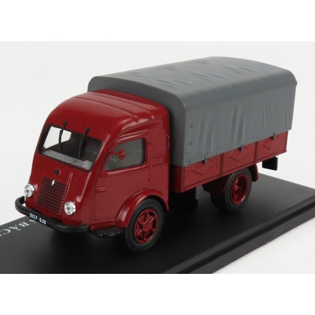 EDICOLA RENAULT TRUCK TELONATO 2 TONNES PLATEAU A DIDELLES BACHE 1947 - RED GREY 1/43