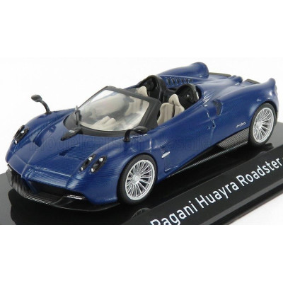 EDICOLA PAGANI HUAYRA ROADSTER 2017 - CON VETRINA - WITH SHOWCASE - BLUE 1/43