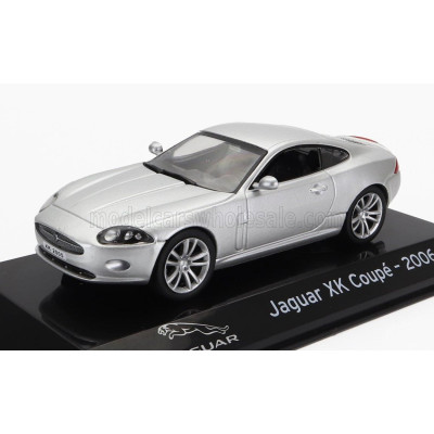 EDICOLA JAGUAR XK COUPE 2006 - CON VETRINA - WITH SHOWCASE - SILVER 1/43