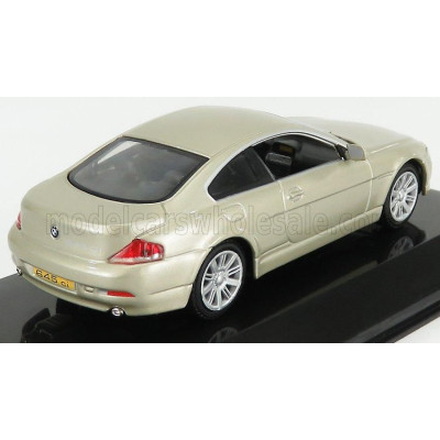 EDICOLA BMW 6-SERIES 645i COUPE 2004 - CON VETRINA - WITH SHOWCASE - GOLD 1/43