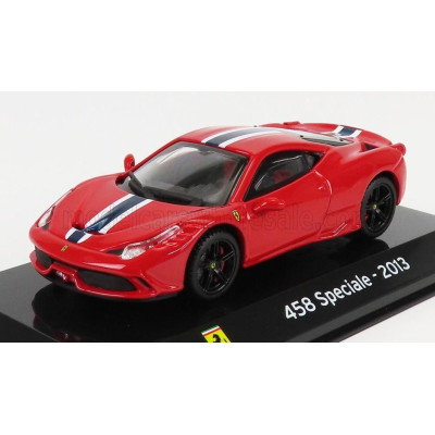 EDICOLA FERRARI 458 SPECIALE 2013 - CON VETRINA - WITH SHOWCASE - RED 1/43