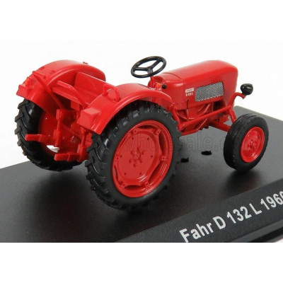 EDICOLA FAHR D132L TRACTOR GERMANY 1960 - DAMAGE BLISTER BOX - RED 1/43