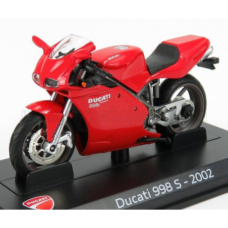 EDICOLA DUCATI 998S TESTASTRETTA 136hp 2002 - RED 1/24