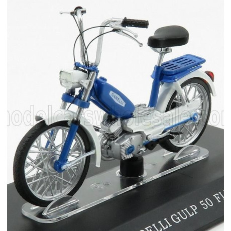 EDICOLA GARELLI GULP 50 FLEX - BLUE SILVER 1/18