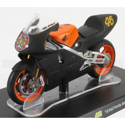 EDICOLA HONDA NSR500 N 46 TEST BIKE JEREZ 1999 VALENTINO ROSSI - BLACK ORANGE 1/18