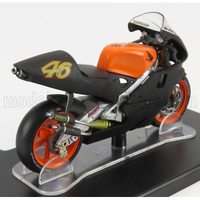 EDICOLA HONDA NSR500 N 46 TEST BIKE JEREZ 1999 VALENTINO ROSSI - BLACK ORANGE 1/18