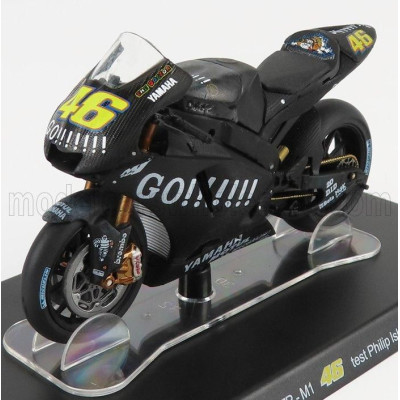 EDICOLA YAMAHA YZR-M1 TEAM GAULOISES N 46 PHILLIP ISLAND TEST MOTOGP 2005 VALENTINO ROSSI - BLACK 1/18