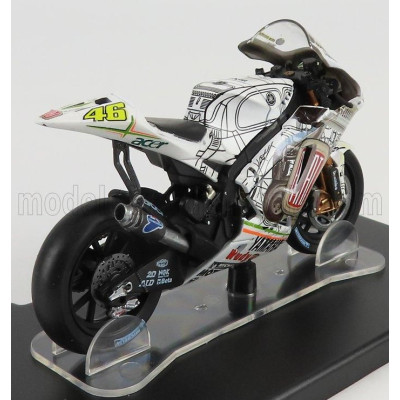 EDICOLA YAMAHA YZR-M1 N 46 SHOWBIKE VALENCIA MOTOGP 2007 VALENTINO ROSSI - WHITE 1/18