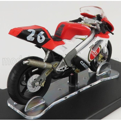 EDICOLA CAGIVA MITO EV N 26 CAMPIONATO SPORT PRODUCTION 1994 VALENTINO ROSSI - RED WHITE BLACK 1/18