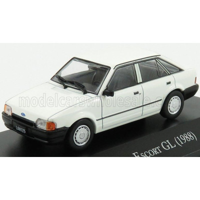 EDICOLA FORD ENGLAND ESCORT GL 1988 - WHITE 1/43