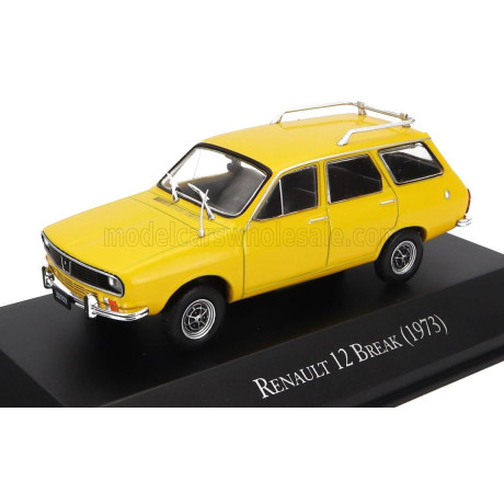 EDICOLA RENAULT R12 BREAK SW STATION WAGON 1973 - YELLOW 1/43