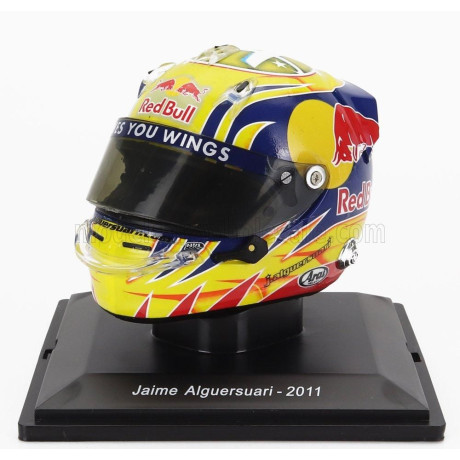 EDICOLA HELMET F1  CASCO - TORO ROSSO	STR6 N 19 SEASON 2011 JAIME ALGUERSUARI - YELLOW BLACK 1/5