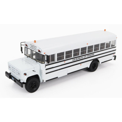 EDICOLA GMC 6000 US AUTOBUS BUREAU OF PRISON USA 1990 - WHITE BLACK 1/43