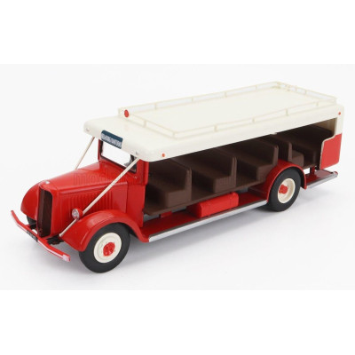 EDICOLA CITROEN T45 AUTOBUS HELL - SAINT DENIS FRANCE 1939 - RED WHITE 1/43