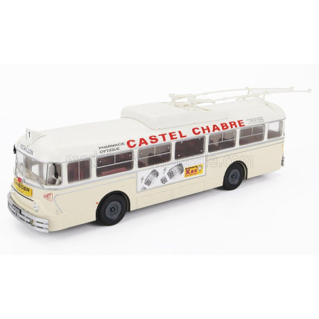 EDICOLA CHAUSSON VBC-APURMTT AUTOBUS FILOBUS FRANCE 1963 - CREAM WHITE 1/43
