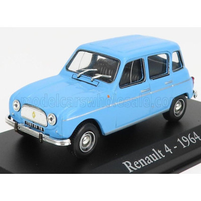 EDICOLA RENAULT R4 1964 - CON VETRINA - WITH SHOWCASE - LIGHT BLUE 1/43