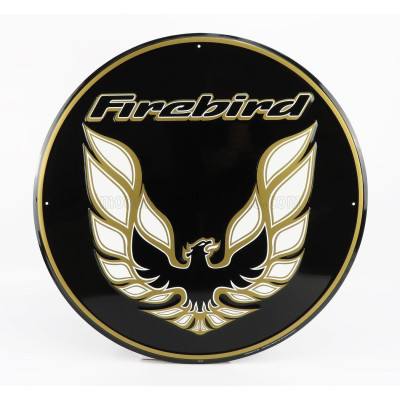 EDICOLA ACCESSORIES METAL ROUND PLATE - FIREBIRD GM - BLACK GOLD WHITE 1/1