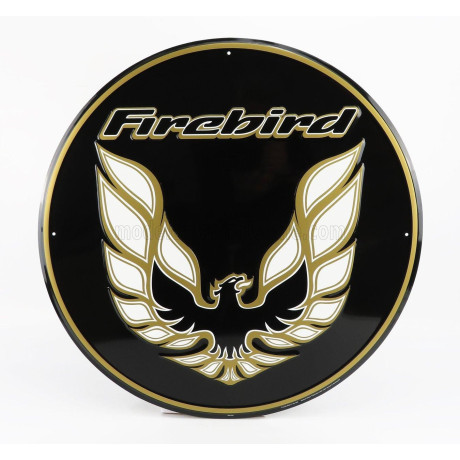 EDICOLA ACCESSORIES METAL ROUND PLATE - FIREBIRD GM - BLACK GOLD WHITE 1/1