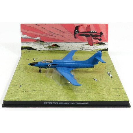 EDICOLA BATMAN BATPLANE II - AIRPLANE DETECTIVE COMICS 61 - LIGHT BLUE 1/43
