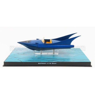 EDICOLA BATMAN BATMOBILE - BOAT - BLUE MET 1/43