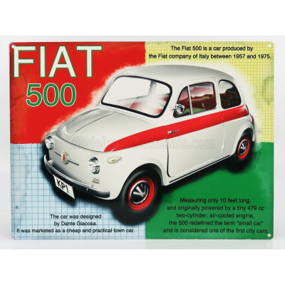 EDICOLA ACCESSORIES METAL PLATE - FIAT 500 - VARIOUS 1/1