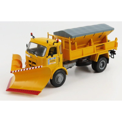 EDICOLA PEGASO 3040 TRUCK SNOWPLOUGH SPARGISALE E SPAZZANEVE 1980 - YELLOW 1/43