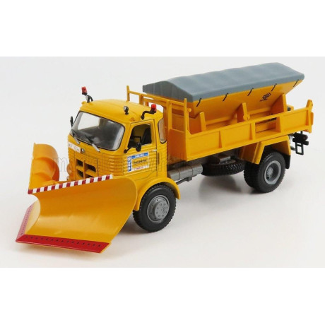 EDICOLA PEGASO 3040 TRUCK SNOWPLOUGH SPARGISALE E SPAZZANEVE 1980 - YELLOW 1/43