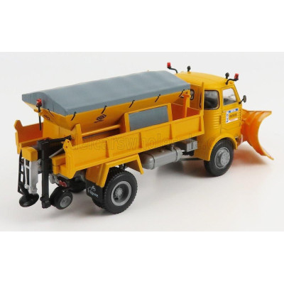 EDICOLA PEGASO 3040 TRUCK SNOWPLOUGH SPARGISALE E SPAZZANEVE 1980 - YELLOW 1/43