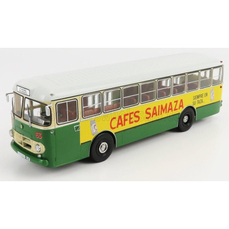 EDICOLA PEGASO 6021A AUTOBUS CAFES SAIMAZA 1984 - GREEN WHITE YELLOW 1/43