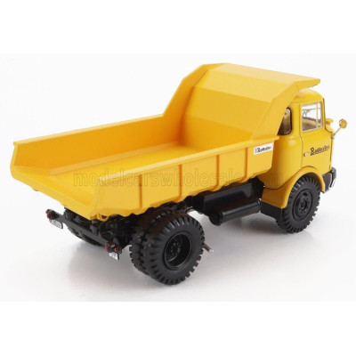 EDICOLA BARREIROS PUMA TRUCK CASSONE RIBALTABILE MOVIMENTO TERRA 2-ASSI 1961 - YELLOW 1/43