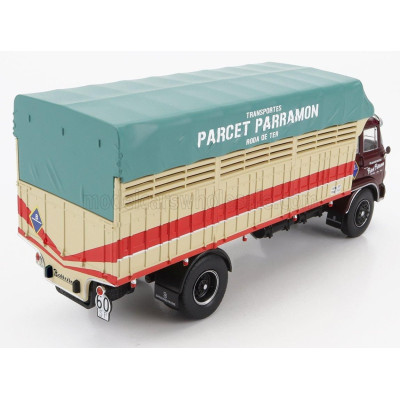 EDICOLA BARREIROS SUPER AZOR TRUCK TELONATO PARCET PARRAMON TRANSPORTS 2-ASSI 1967 - BROWN CREAM 1/43