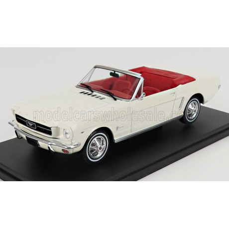 EDICOLA FORD USA MUSTANG CABRIOLET OPEN 1965 - WHITE 1/24