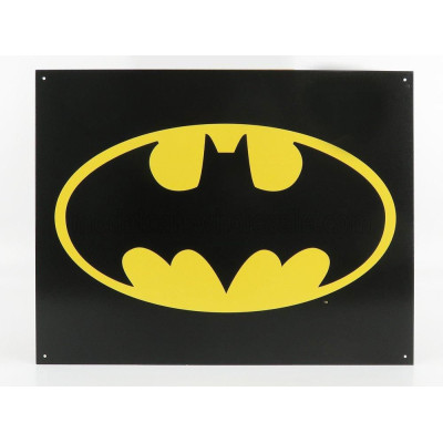 EDICOLA ACCESSORIES METAL PLATE - BATMAN LOGO - BLACK YELLOW 1/1