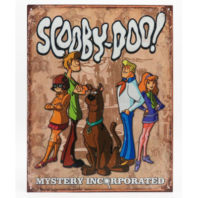 EDICOLA ACCESSORIES METAL PLATE - SCOOBY DOO - WHITE BLUE BROWN 1/1