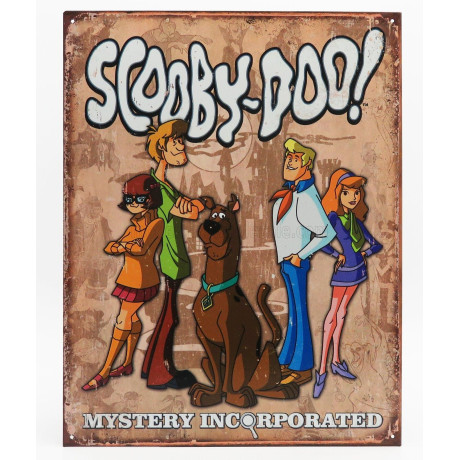 EDICOLA ACCESSORIES METAL PLATE - SCOOBY DOO - WHITE BLUE BROWN 1/1