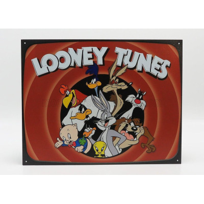 EDICOLA ACCESSORIES METAL PLATE - LOONEY TUNES FAMILY - RED BROWN 1/1