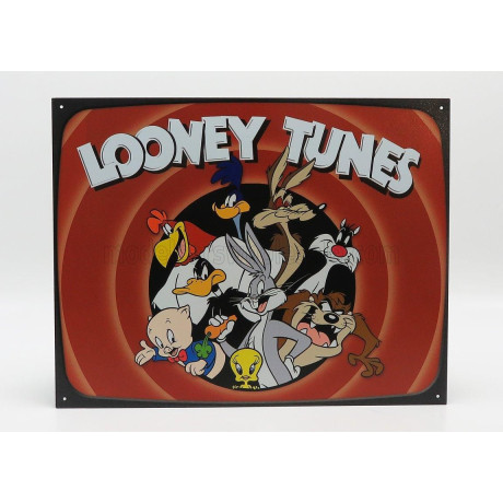 EDICOLA ACCESSORIES METAL PLATE - LOONEY TUNES FAMILY - RED BROWN 1/1