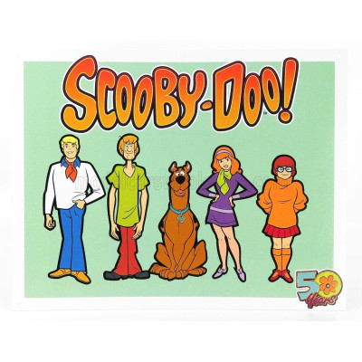 EDICOLA ACCESSORIES METAL PLATE - SCOOBY DOO 50 YEARS - VRIOUS 1/1