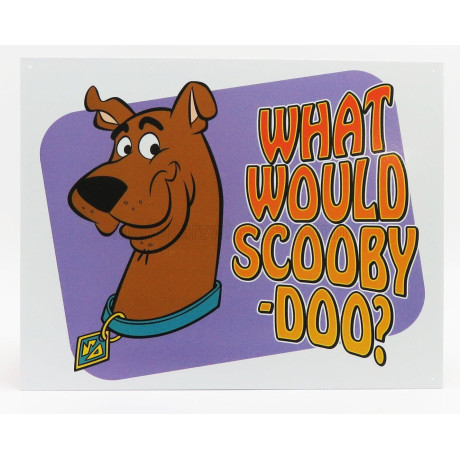 EDICOLA ACCESSORIES METAL PLATE - SCOOBY DOO - PURPLE BROWN 1/1