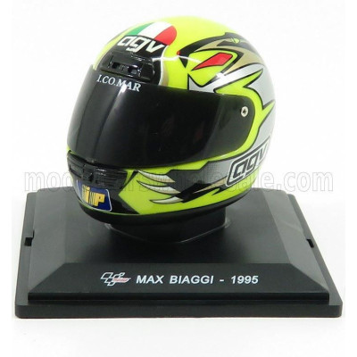 EDICOLA AGV CASCO HELMET MAX BIAGGI 250cc 1995 WORLD CHAMPION - VARIOUS 1/5