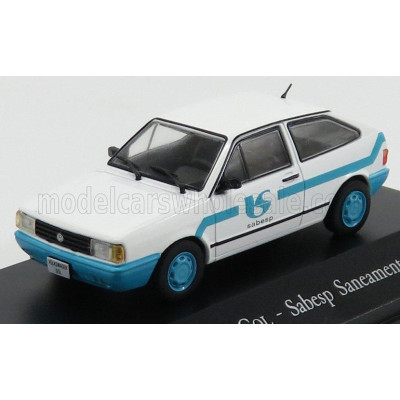 EDICOLA VOLKSWAGEN GOL SABESP SANEAMENTO BASICO 1980 - WHITE LIGHT BLUE 1/43