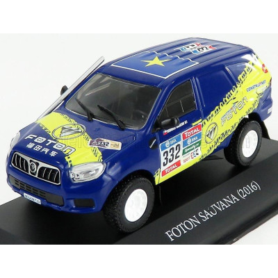 EDICOLA FOTON SAUVANA N 332 RALLY DAKAR 2016 R.M.PAZZOLI - BLUE YELLOW 1/43