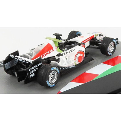 EDICOLA BAR F1  RA106 HONDA N 12 SEASON 2006 JENSON BUTTON - WHITE RED 1/43