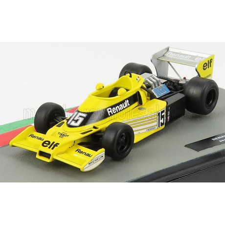 EDICOLA RENAULT F1 RS01 N 15 SEASON 1977 JEAN PIERRE JABOUILLE - YELLOW BLACK 1/43