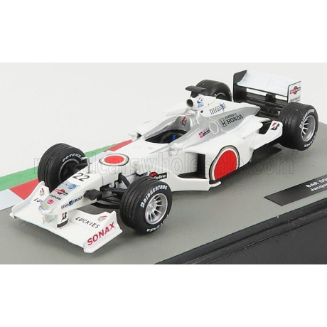 EDICOLA BAR F1  002 HONDA N 22 SEASON 2000 JACQUES VILLENEUVE - WHITE 1/43