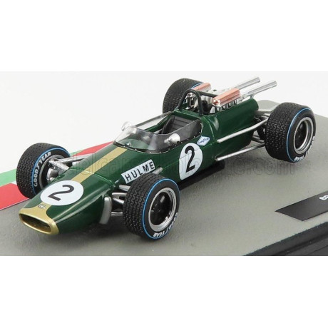 EDICOLA BRABHAM F1  BT24 N 2 DENNIS HULME SEASON 1967 WORLD CHAMPION - GREEN GOLD 1/43