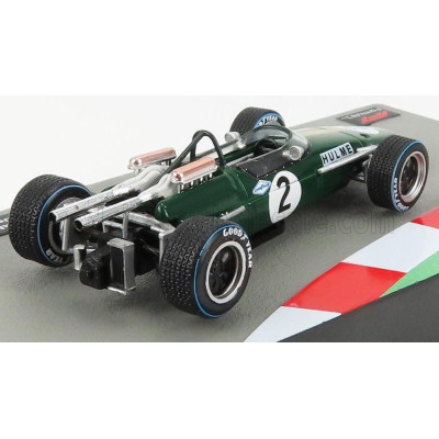 EDICOLA BRABHAM F1  BT24 N 2 DENNIS HULME SEASON 1967 WORLD CHAMPION - GREEN GOLD 1/43