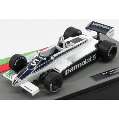 EDICOLA BRABHAM F1  BT49C FORD N 5 NELSON PIQUET SEASON 1981 WORLD CHAMPION - WHITE BLUE 1/43