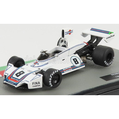 EDICOLA BRABHAM F1  BT44 TEAM MARTINI RACING N 8 BRAZILIAN GP 1975 CARLOS PACE - WHITE 1/43
